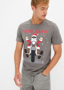 T-shirt de Noël 100% coton - gris - taille 56/58 (XL) - 100% coton - bonprix