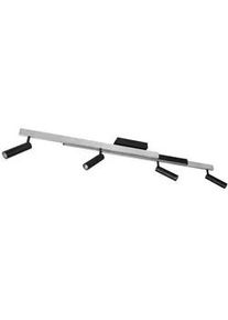 Trio Led-Strahler , Schwarz, Alufarben , Metall , 23x8.5x133 cm , Farben fixierbar , Lampen & Leuchten, Leuchtenserien