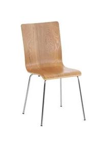 CLP Besucherstuhl Holz eiche , Eichefarben , 43x87x47 cm , Arbeitszimmer, Besucherstühle
