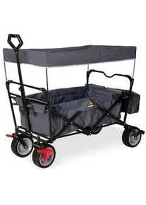 Pinolino Bollerwagen , Anthrazit , Metall, Textil , 59x67x124 cm , Freizeit & Co, Gartenspielzeug, Bollerwagen