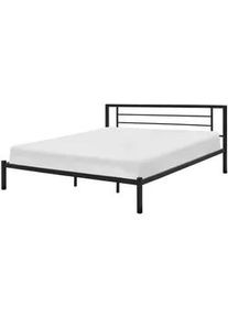 Beliani Metallbett 180/200cm Schwarz Cusset , Metall , 180x200 cm , Schlafzimmer, Betten, Metallbetten