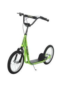 HOMCOM Kinderroller, Hellblau/Schwarz/Weiß/Grün, Stahl+ Aluminium , Metall , 58x96x139 cm , Outdoor Spielzeug, Kinderfahrzeuge