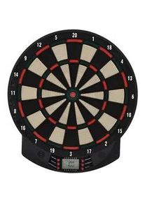 HOMCOM Elektronische Dartscheibe , Schwarz , Kunststoff , 39.5x2.2x44 cm , Spielzeug, Kinderspielzeug, Elektronisches Spielzeug