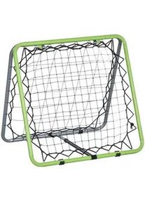 HOMCOM FUßBALL Rebounder, Metall, Grau/Grün/Schwarz, 75 x 75 x 64 cm , Grau, Grün, Schwarz , 75x75 cm , Freizeit & Co, Sport & Fitness