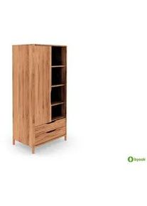 byoak Kleiderschrank Paul Kernbuche , Holz , 95x188x60 cm , Schlafzimmer, Kleiderschränke, Drehtürenschränke