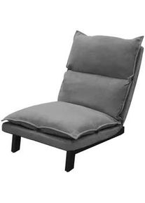 ML-Design Bodenstuhl Grau , Textil , 59x73.5x96 cm , Wohnzimmer, Sessel, Relaxliegen
