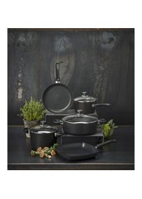 Scanpan Classic Induktion Grillpfanne, 26,7 cm, Schwarz, Pfanne + Kochtopf, Schwarz