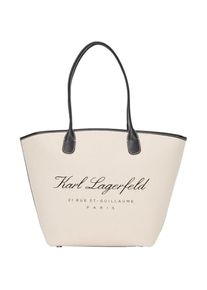 K by KARL LAGERFELD Karl Lagerfeld, Damen, Tasche, Hotel Karl Medium Canvas Tas für Damen mit Reissverschluss, Braun