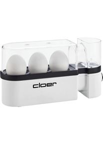 Cloer 6021, Eierkocher, Weiss, Transparent