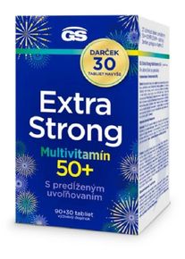 GS Extra Strong Multivitamín 50+, Darček 90+30 navyše (120tbl)