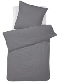 Damai Bettwäsche »Pure Uni« 2 Stk. tlg. in großer Farbauswahl in grau, Größe B/L: 80 cm x 80 cm