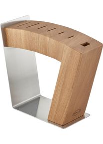 Rösle Rösle Messerblock »MoveX« 1 Stk. aus Edelstahl und Ulmenholz, zwei Standpositionen, unbestückt in braun