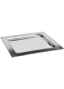 Fink Tablett »LAZIO« Dekotablett in silberfarben, Größe B/L: 34 cm x 34 cm