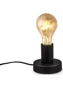 B.K.LICHT Tischleuchte »BK_TL1378 Retro Tischlampe in schwarz, Größe Ø 10 cm Höhe: 8,9 cm