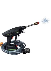 MediaShop Akku-Druckreiniger »Hammersmith HydroBlast« 11 Stk. tlg. Funktioniert mit Gartenschlauch, Wasserhahn oder Eimer in schwarz