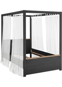 Set One By Musterring Himmelbett »York Schlafen« 1 Stk. tlg. Liegefläche 140 x 200 cm in grau, Größe B/H/L: 145,6 cm x 200,4 cm x 208,4 cm