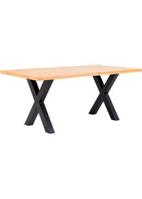 Massivline&More Esstisch »Jakarta in schwarz, Größe B/H/T: 140 cm x 76 cm x 90 cm