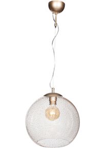 By Rydens Pendelleuchte »Golden« E27 1 Stk. Pendelleuchte mit Glasschirm in goldfarben, Größe Ø 35 cm Höhe: 35,5 cm