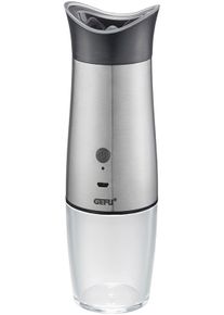 Gefu Salz-/Pfeffermühle »VELO« Kippsensor für automat. Mahlen, einstellbare Mahlstufen, LED-Anzeige in farblos