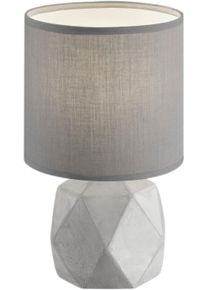 REALITY LEUCHTEN Tischleuchte »PIKE« E14 1 Stk. in grau, Größe Ø 16 cm Höhe: 28 cm