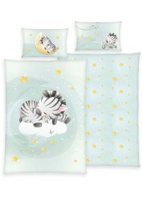 Baby Best Babybettwäsche »babybest Zebra« 2 Stk. tlg. mit liebevollem Motiv in bunt, Größe B/L: 40 cm x 60 cm