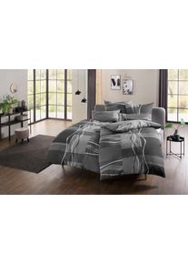 my home Bettwäsche »Kelian« 2 tlg. in verschiedenen Qualitäten in grau, Größe B/L: 80 cm x 40 cm