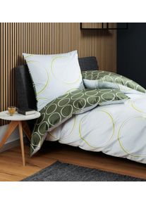 Janine Wendebettwäsche »J.D. 87109 in silberfarben, Größe B/L: 70 cm x 90 cm