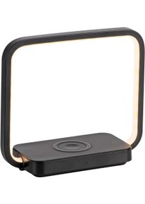 Just Light Tischleuchte »OMARI« LED-Board 1 Stk. Warmweiß LED in schwarz, Größe Ø 0 cm Höhe: 17,5 cm