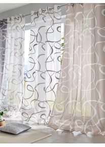 HEINE HOME Gardine Multifunktionsband 2 Stk. tlg. in grau