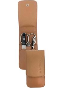 Pfeilring Damen Maniküre-Etui Nappaleder in beige, Größe B/H/T: 55 mm x 105 mm x 20 mm 3 Stk.