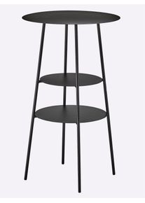 HEINE HOME Beistelltisch 1 Stk. tlg. in schwarz, Größe B/H/T: 35 cm x 60 cm x 35 cm