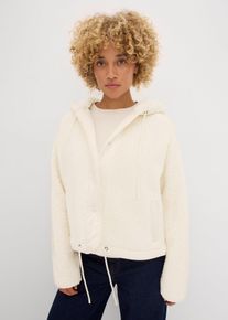 bonprix Femei Jachetă teddy-fleece, bej, 52/54