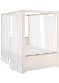 Set One By Musterring Himmelbett »York Schlafen« 1 Stk. tlg. Liegefläche 140 x 200 cm in weiß, Größe B/H/L: 145,6 cm x 200,4 cm x 208,4 cm