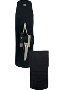 Pfeilring Damen Maniküre-Etui Nappaleder in schwarz, Größe B/H/T: 80 mm x 125 mm x 30 mm 4 Stk.