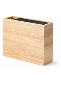 CONTINENTA Messerblock 1 Stk. flexibler Einsatz, Hartholz, Utensilienbehälter in beige