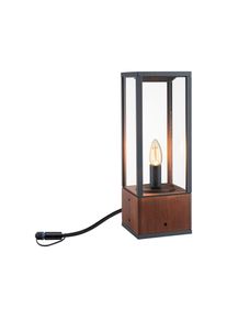 Paulmann LED Pollerleuchte »Plug & Shine Venea Einzelleuchte IP44 1900K 2W Holz« E14 1 Stk. in braun, Größe Höhe: 40 cm