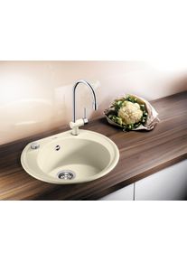 Blanco Granitspüle »RONDOVAL 45« aus SILGRANIT in beige