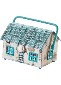 Locker Nähkästchen »House« Nähkorb in blau, Größe B/H/T: 25 cm x 20 cm x 17 cm