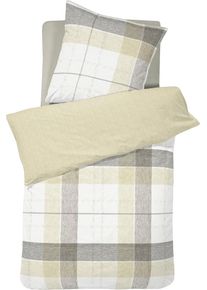 Damai Wendebettwäsche »Colos« 2 Stk. tlg. mit großen Karos in weiß, Größe B/L: 80 cm x 80 cm