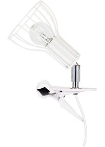 Spot-Light Spot Light Klemmleuchte »MEGAN« E14 Moderne Klemmleuchte in weiß, Größe Ø 10 cm Höhe: 22 cm