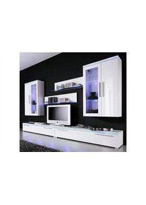 Höltkemeyer Wohnwand »Line« Set, 6 Stk. tlg. in weiß