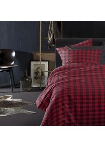 Damai Bettwäsche »Timber« 2 Stk. tlg. Damai in rot, Größe B/L: 80 cm x 80 cm