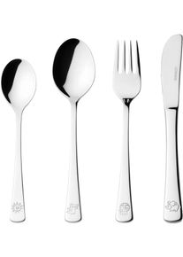 Leonardo Kinderbesteck »BAMBINI« Krokodil, Elefant, Löwe in silberfarben