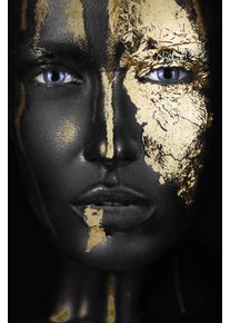 queence Acrylglasbild »Anuket« Bilder von Frauen Fashion Frau Gemälde Magazincover Mode Modern 1 Stk. tlg. von Hand eingearbeitete Blattgold...