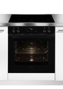 Siemens Induktions Herd-Set »HE271ABB4« mit Teleskopauszug nachrüstbar 3D Heißluft in schwarz