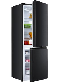 Hanseatic Kühl-/Gefrierkombination »HKGK14349DBI« 143 cm hoch 49,5 cm breit Abtauautomatik, Obst & Gemüse-Fach in schwarz