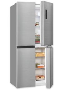 Exquisit Multi Door »MD365-125-040D inoxlook« 180 cm hoch 79 cm breit in silberfarben