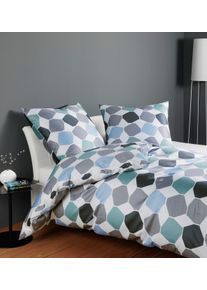 Janine Bettwäsche »J.D. 87106 in blau, Größe B/L: 70 cm x 90 cm