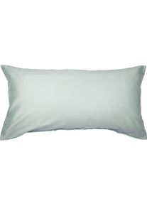 Janine Kissenbezug »Colors Mako Satin« mit Reißverschluss in grün, Größe B/L: 80 cm x 40 cm