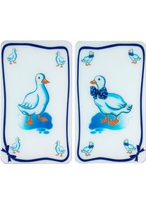 Wenko Herd-Abdeckplatte »Gänse« rutschfesten Spezialfüße in bunt, Größe B/H/L: 30 cm x 52 cm